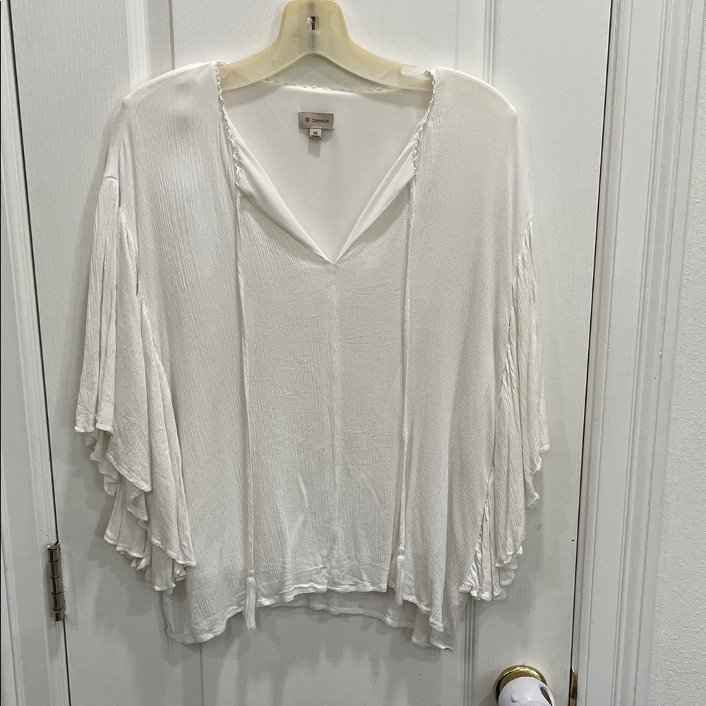 Cremieux White Women's Top